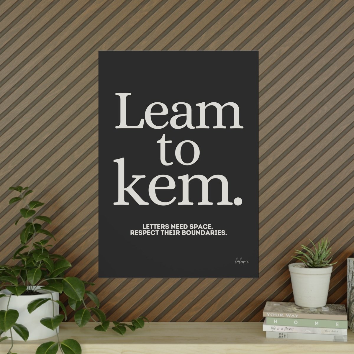 Typografie Poster - Learn to Kern - Für Designer und Artists - Poster bei HappyHugPixels