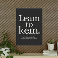 Typografie Poster - Learn to Kern - Für Designer und Artists - Poster bei HappyHugPixels