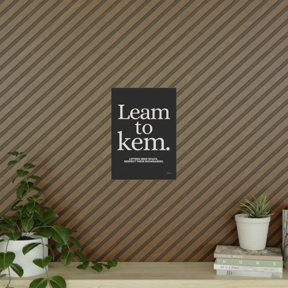 Typografie Poster - Learn to Kern - Für Designer und Artists - Poster bei HappyHugPixels