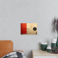 Bauhaus Wand Kunstposter - KI Illustration im Bauhaus Stil - Poster bei HappyHugPixels