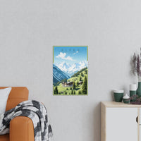 Alpen Poster - Eleganz der Alpen – Schweizer Berglandschaft Poster - Poster bei HappyHugPixels