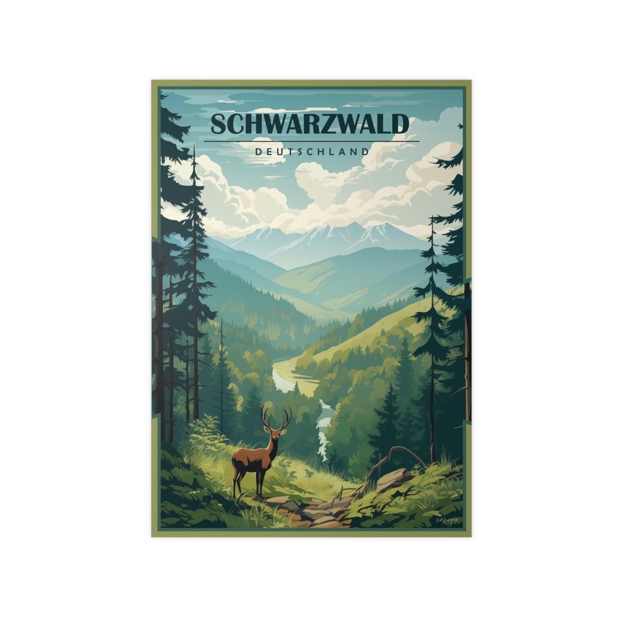 Schwarzwald Poster - Erlebe den Zauber des Schwarzwald in Deutschland - Poster bei HappyHugPixels