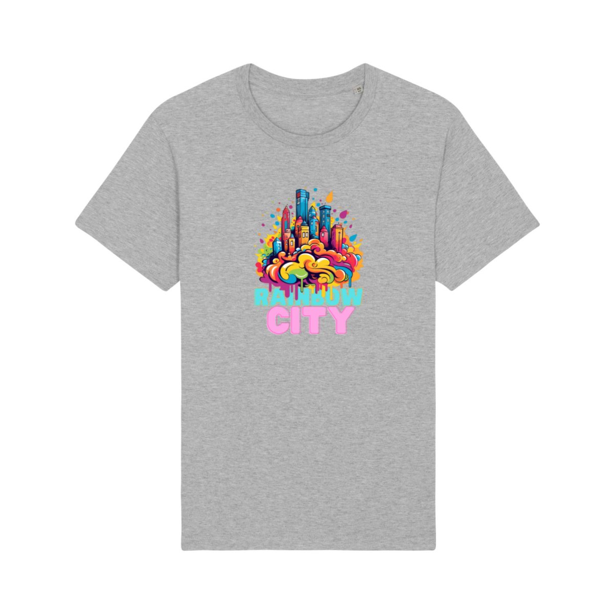 Rainbow City T - Shirt - Stilvolle Urban - Mode trifft auf Naturliebhaber - T - Shirt bei HappyHugPixels