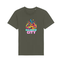 Rainbow City T - Shirt - Stilvolle Urban - Mode trifft auf Naturliebhaber - T - Shirt bei HappyHugPixels