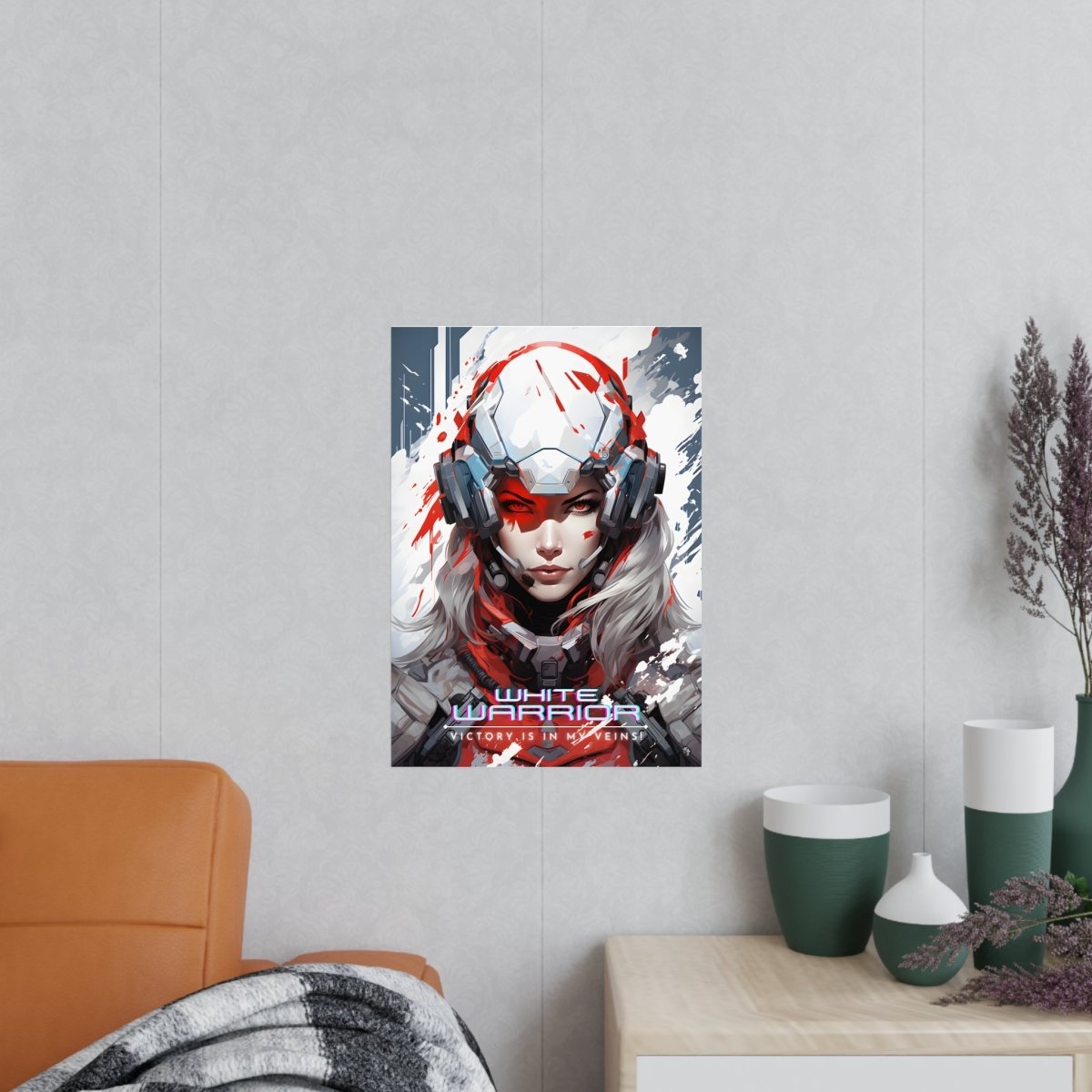 White Warrior Gaming Poster - Siegerin in der Schlacht des Guten - Poster bei HappyHugPixels