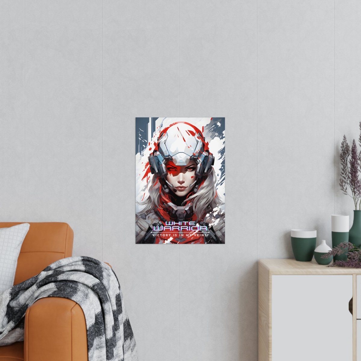 White Warrior Gaming Poster - Siegerin in der Schlacht des Guten - Poster bei HappyHugPixels