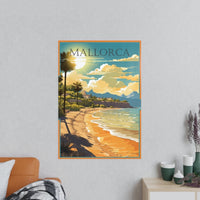 Mallorca Poster - Inselküste Spaniens als Idyllisches Strand - Poster - Poster bei HappyHugPixels