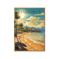 Mallorca Poster - Inselküste Spaniens als Idyllisches Strand - Poster - Poster bei HappyHugPixels