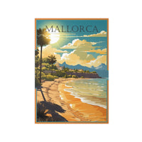 Mallorca Poster - Inselküste Spaniens als Idyllisches Strand - Poster - Poster bei HappyHugPixels