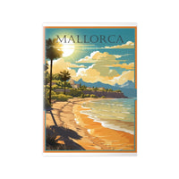 Mallorca Poster - Inselküste Spaniens als Idyllisches Strand - Poster - Poster bei HappyHugPixels