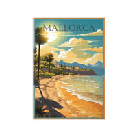 Mallorca Poster - Inselküste Spaniens als Idyllisches Strand - Poster - Poster bei HappyHugPixels