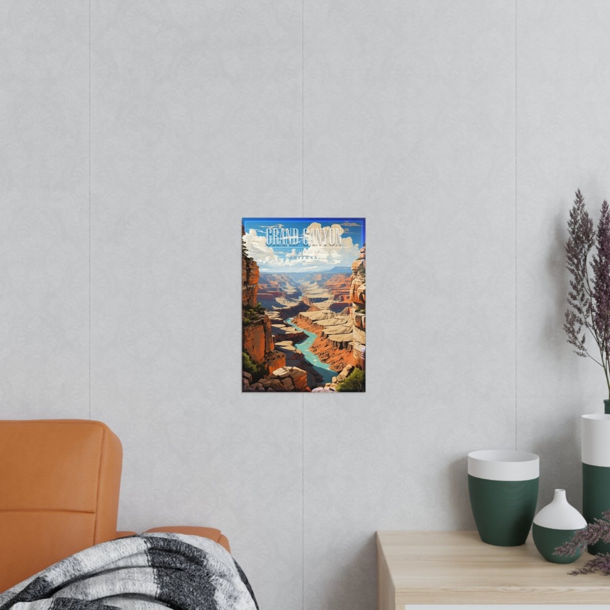 Grand Canyon Travelposter – Satin & Matt Finish - Poster bei HappyHugPixels