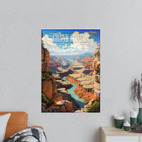 Grand Canyon Travelposter – Satin & Matt Finish - Poster bei HappyHugPixels