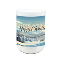 Große Keramiktasse mit Weihnachtsmotiv - 450ml Premium Qualität - bei HappyHugPixels