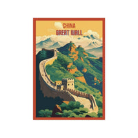 Große Mauer von China Poster - Eindrucksvolles Travel Poster - Poster bei HappyHugPixels