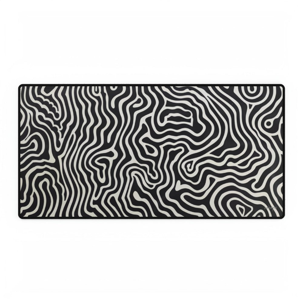 Hypnotisches Zebra-Linien Mauspad in Zwei Größen – (80x40cm/60x35cm) - HappyHugPixels