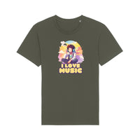 I love Music T - Shirt Design für Musikliebhaber - Stanley&Stella - T - Shirt bei HappyHugPixels