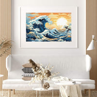 Die Welle Japanische Kunst - Interpretation Kanagawa - Welle - Prints bei HappyHugPixels