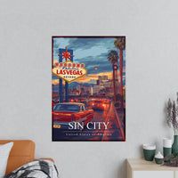 Las Vegas Travelposter – Erlebe die Sin City auf Fotopapier - Poster bei HappyHugPixels