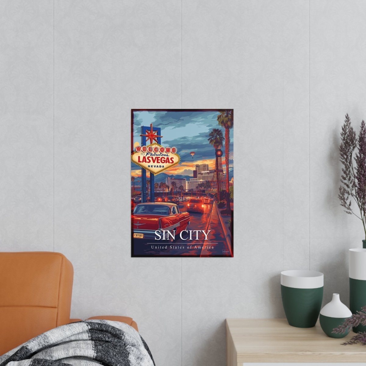 Las Vegas Travelposter – Erlebe die Sin City auf Fotopapier - Poster bei HappyHugPixels