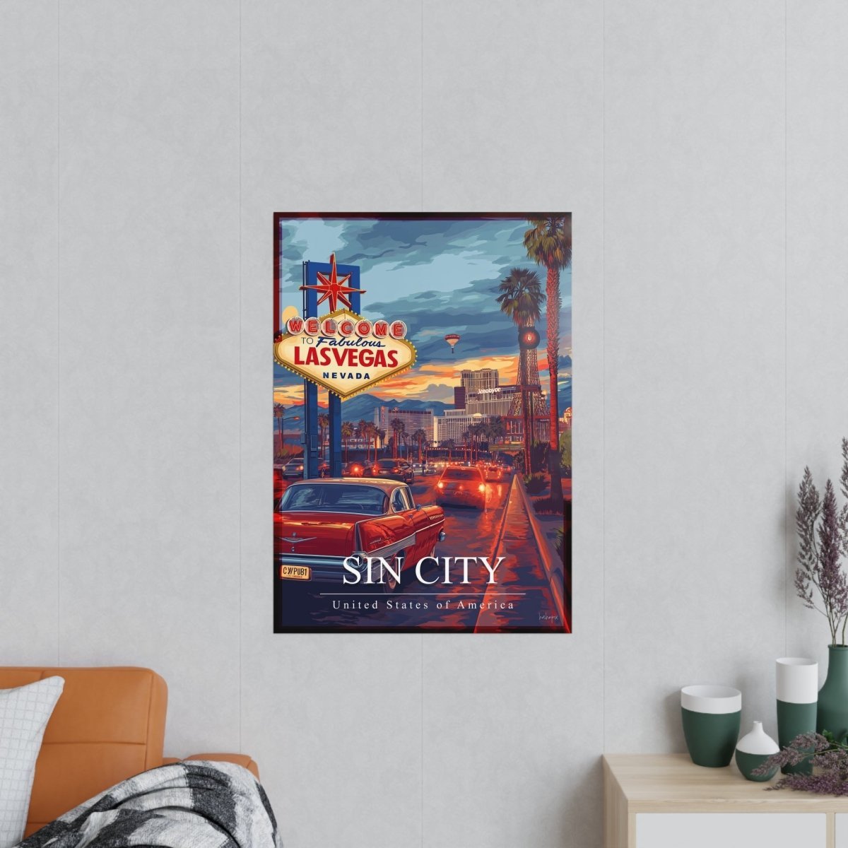 Las Vegas Travelposter – Erlebe die Sin City auf Fotopapier - Poster bei HappyHugPixels