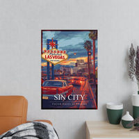 Las Vegas Travelposter – Erlebe die Sin City auf Fotopapier - Poster bei HappyHugPixels