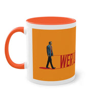 Hund Spaziergang Tasse - Lebendige 'Wer geht mit wem?' Spaziergangbild - Mug bei HappyHugPixels