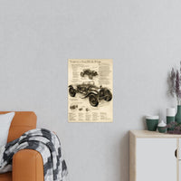 Auto Leonardo Da Vinci Poster - Vettura a Cavallo di Ferro - KI Kunst - Poster bei HappyHugPixels