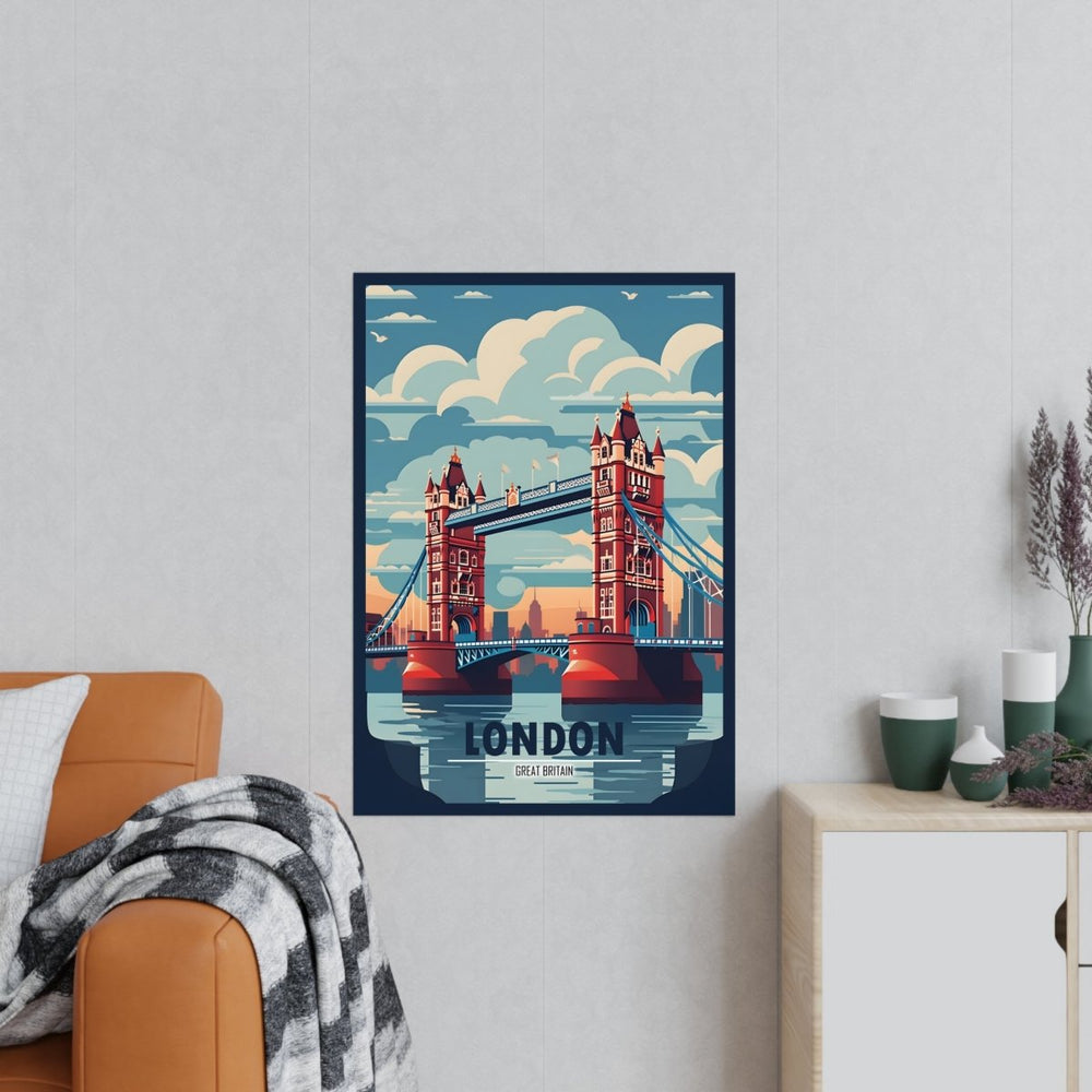 London Bridge Travel - Poster - Großbritanniens Wahrzeichen - Poster bei HappyHugPixels