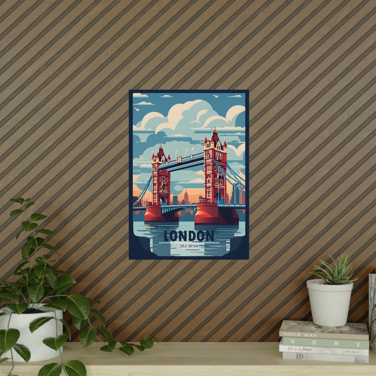 London Bridge Travel - Poster - Großbritanniens Wahrzeichen - Poster bei HappyHugPixels
