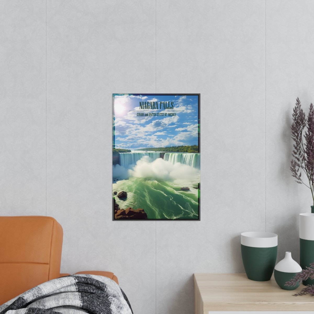 Majestätische Niagara Fälle Travelposter - Ein Naturspektakel - Poster bei HappyHugPixels