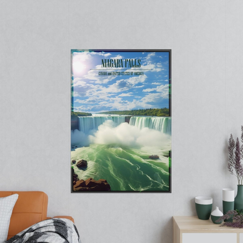 Majestätische Niagara Fälle Travelposter - Ein Naturspektakel - Poster bei HappyHugPixels