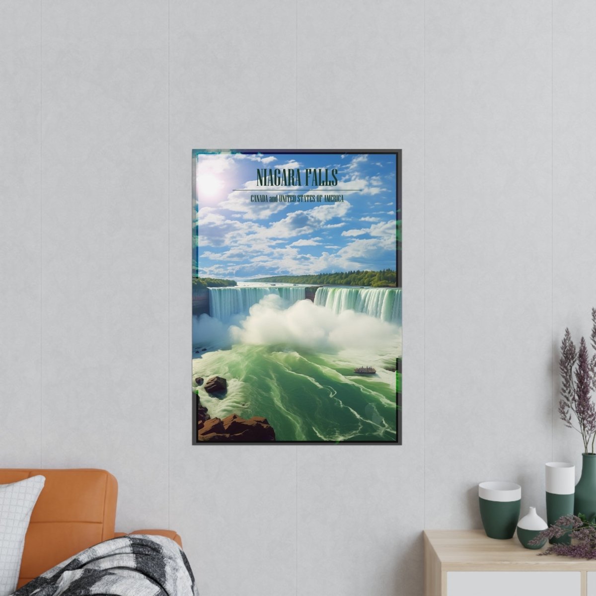 Majestätische Niagara Fälle Travelposter - Ein Naturspektakel - Poster bei HappyHugPixels