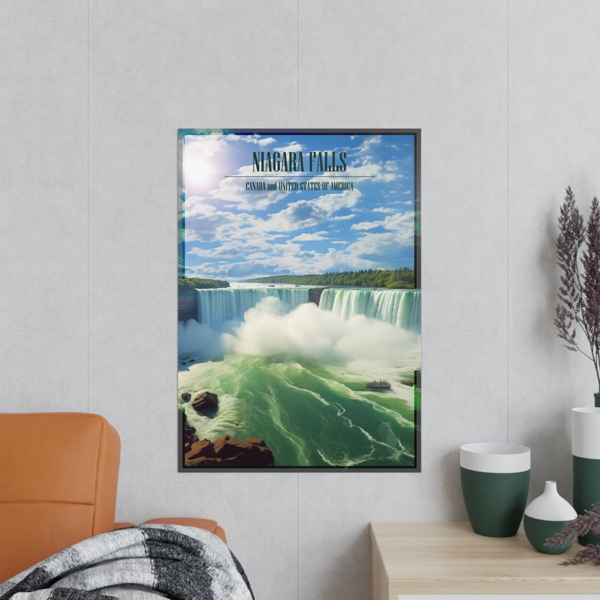 Majestätische Niagara Fälle Travelposter - Ein Naturspektakel - Poster bei HappyHugPixels