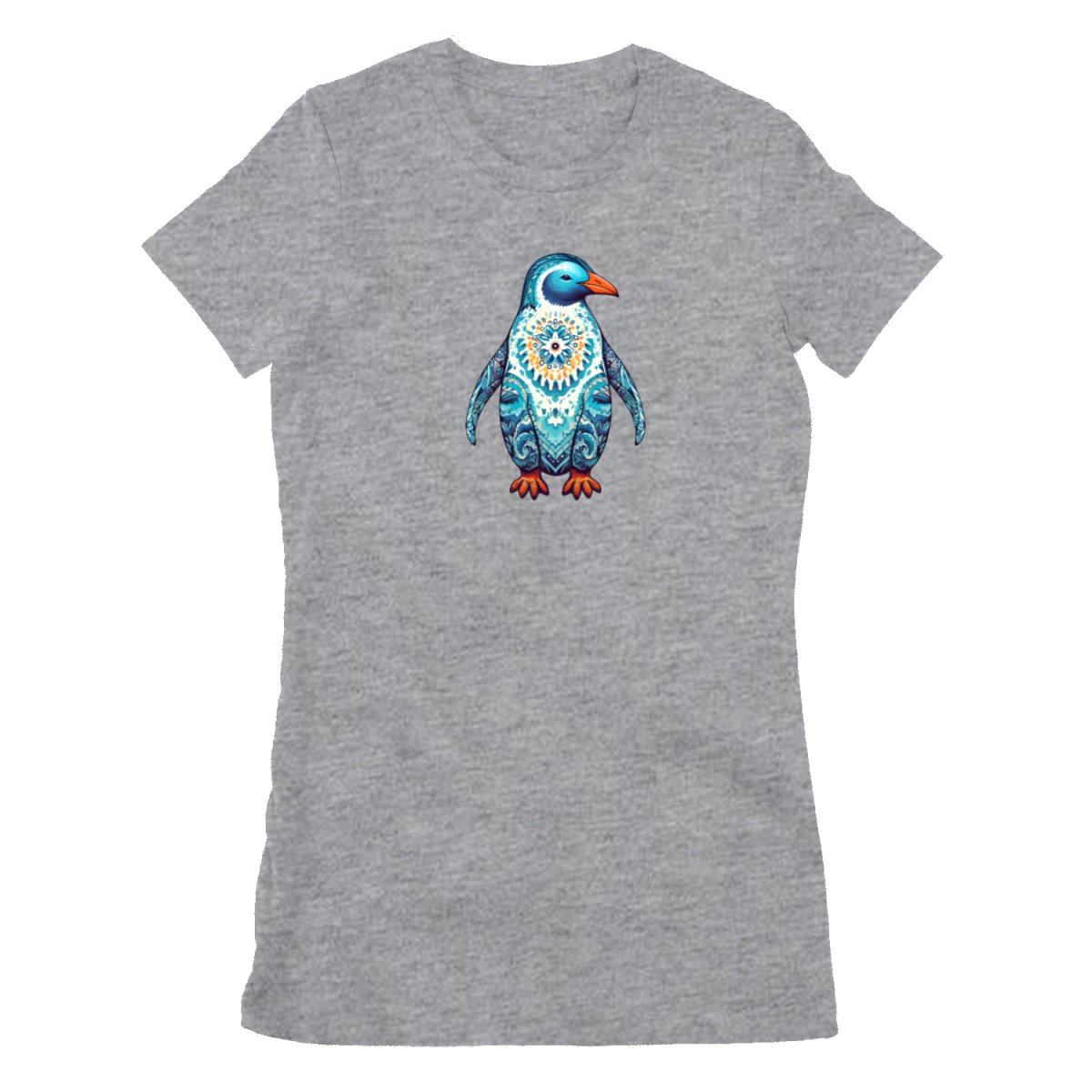 Mandala Pinguin T - Shirt - Bella & Canvas The Favorite 100% Baumwolle - T - Shirt bei HappyHugPixels