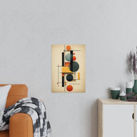 Bauhaus Balance Kunstposter - Moderne Ästhetik trifft Zeitlosigkeit - Poster bei HappyHugPixels