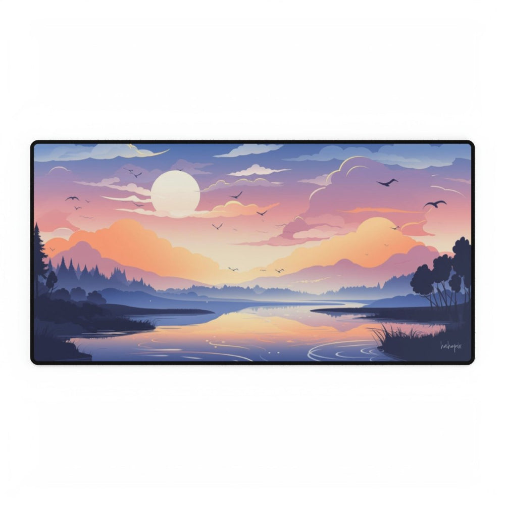 Flusslandschaft Gaming Mauspad - Anti - Rutsch - Basis (80x40cm/60x35cm) - Mauspad bei HappyHugPixels