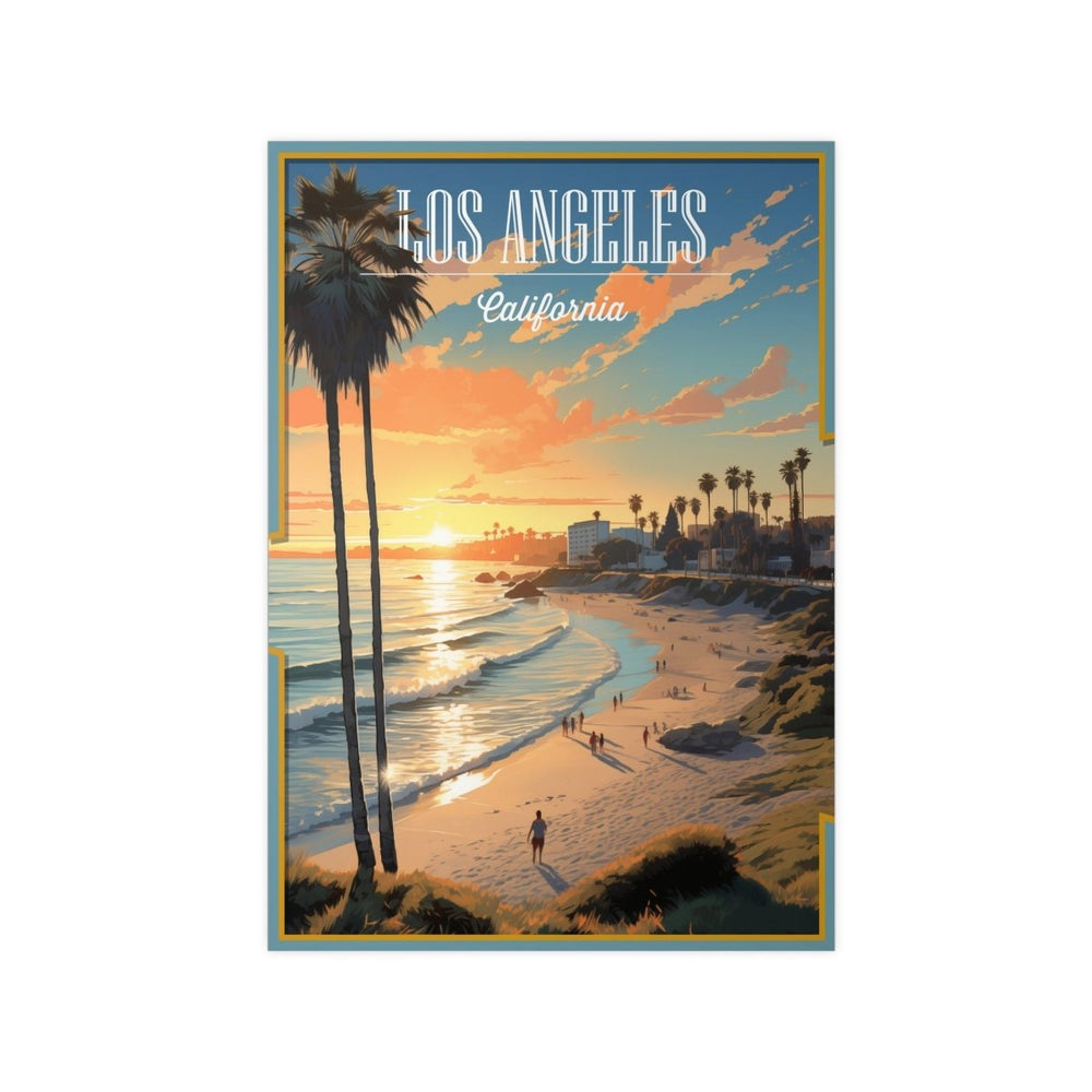 Los Angeles Poster - Palmenparadies als perfekte Urlaubserinnerung - Poster bei HappyHugPixels