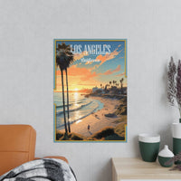 Los Angeles Poster - Palmenparadies als perfekte Urlaubserinnerung - Poster bei HappyHugPixels