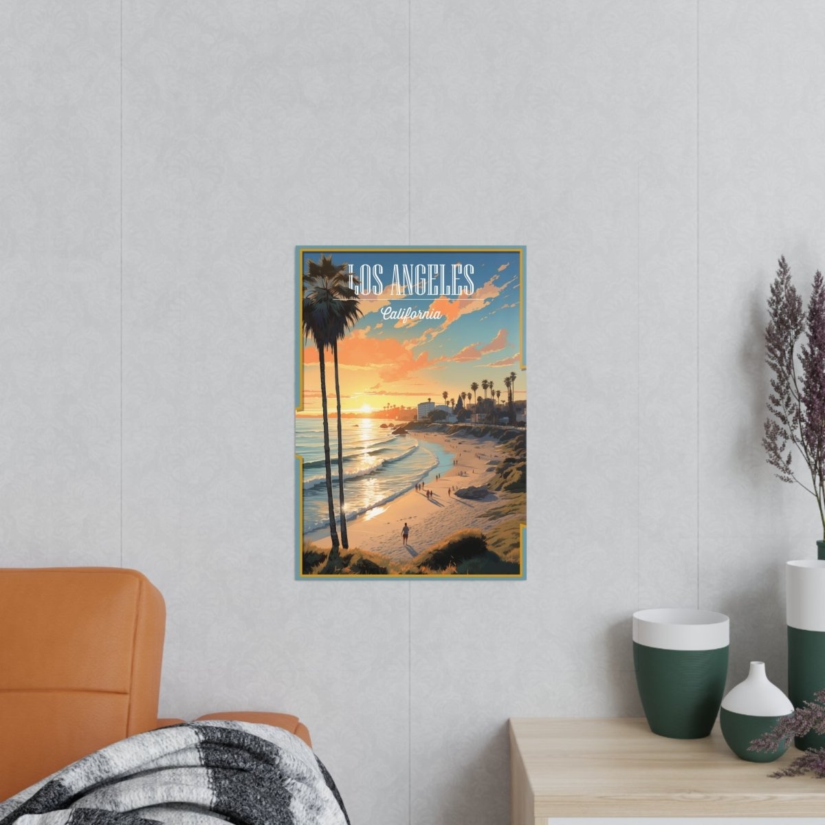 Los Angeles Poster - Palmenparadies als perfekte Urlaubserinnerung - Poster bei HappyHugPixels