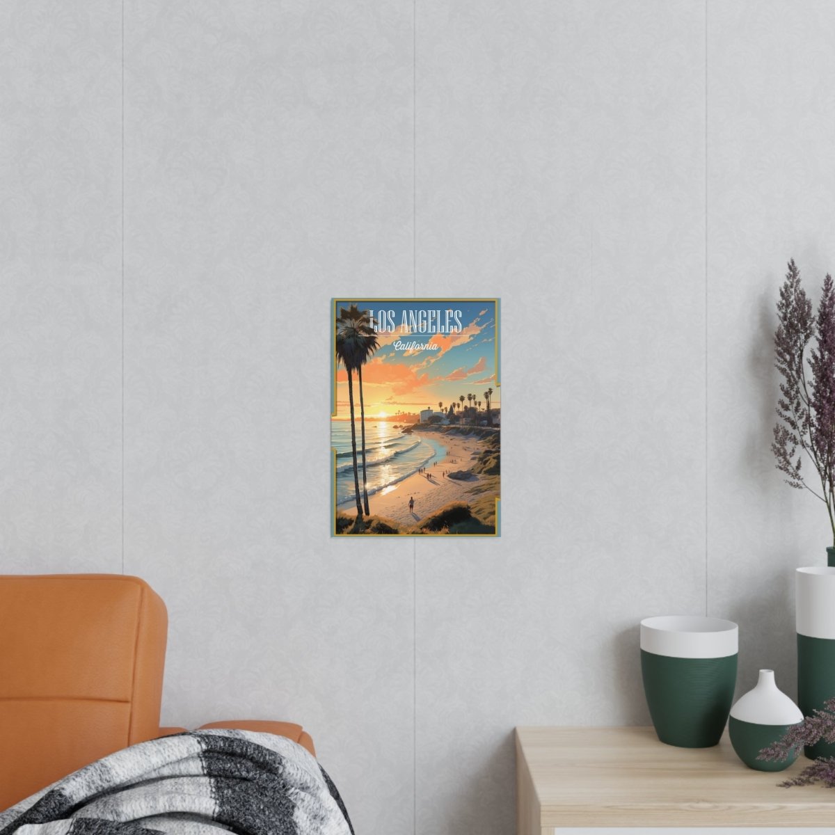 Los Angeles Poster - Palmenparadies als perfekte Urlaubserinnerung - Poster bei HappyHugPixels