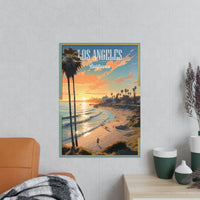 Los Angeles Poster - Palmenparadies als perfekte Urlaubserinnerung - Poster bei HappyHugPixels