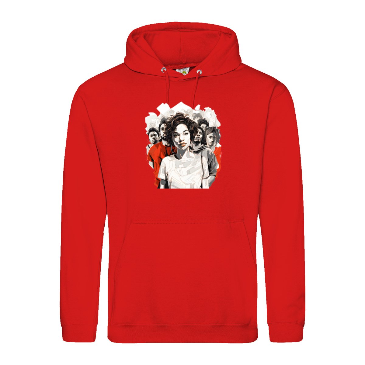 People Hoodie - Looking Gildan Hooded Sweatshirt 18500 - Hoodie bei HappyHugPixels