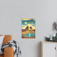 Pyramiden von Gizeh - Eindrucksvolles Travel Poster - Poster bei HappyHugPixels