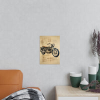 Motorrad daVinci Poster - Renaissance KI - Kunstposter - Poster bei HappyHugPixels