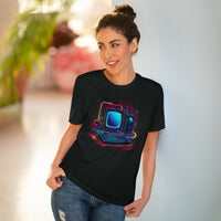 Retro 80er Neon Computer T - Shirt – Style - Rückblick Computer - T - Shirt bei HappyHugPixels