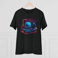 Retro 80er Neon Computer T - Shirt – Style - Rückblick Computer - T - Shirt bei HappyHugPixels