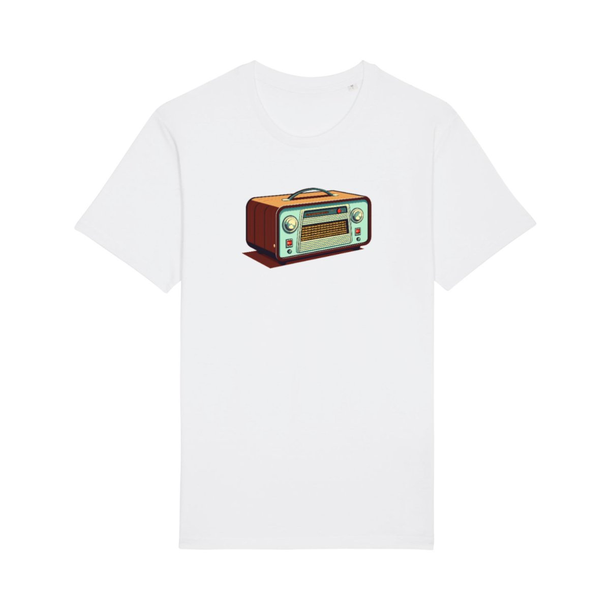 Retro Radio T - Shirt - Stanley&Stella Rocker Bio Baumwolle - T - Shirt bei HappyHugPixels