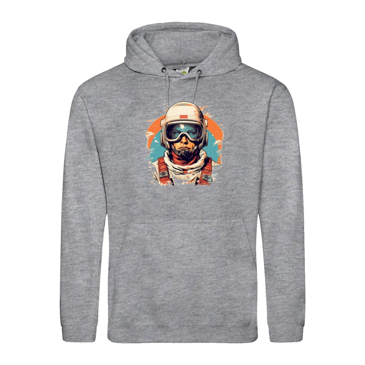 Retro Weltraumpilot Hoodie - Gildan Kapuzenpullover - Hoodie bei HappyHugPixels