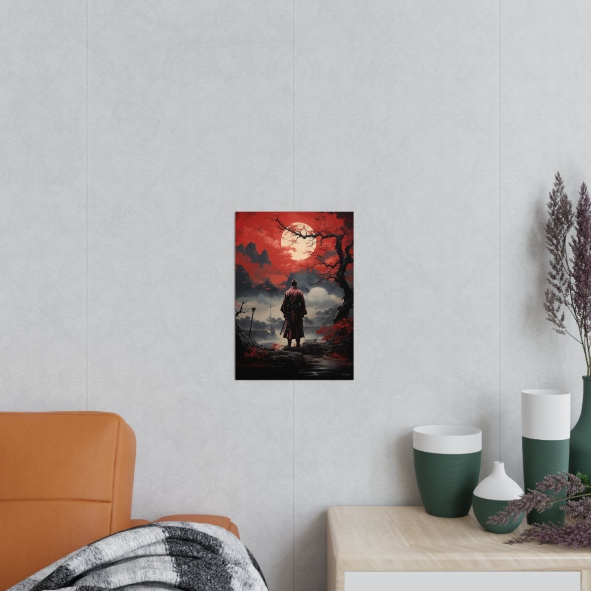 Samurai Twilight Poster - Zen Krieger - Poster für Dein Gaming - Zimmer - Poster bei HappyHugPixels